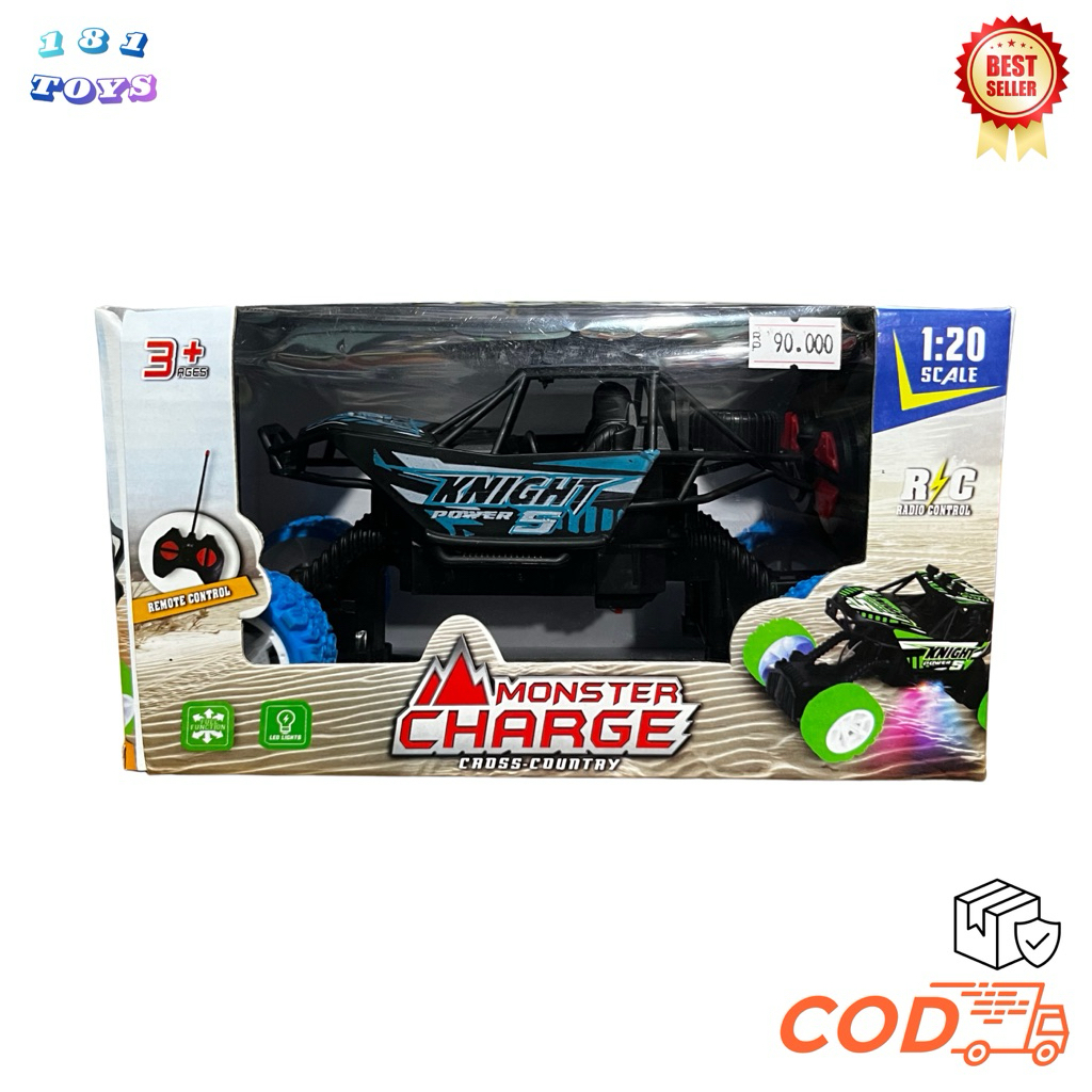 Mainan Mobil Offroad RC / Mobil Monster Warna Biru
