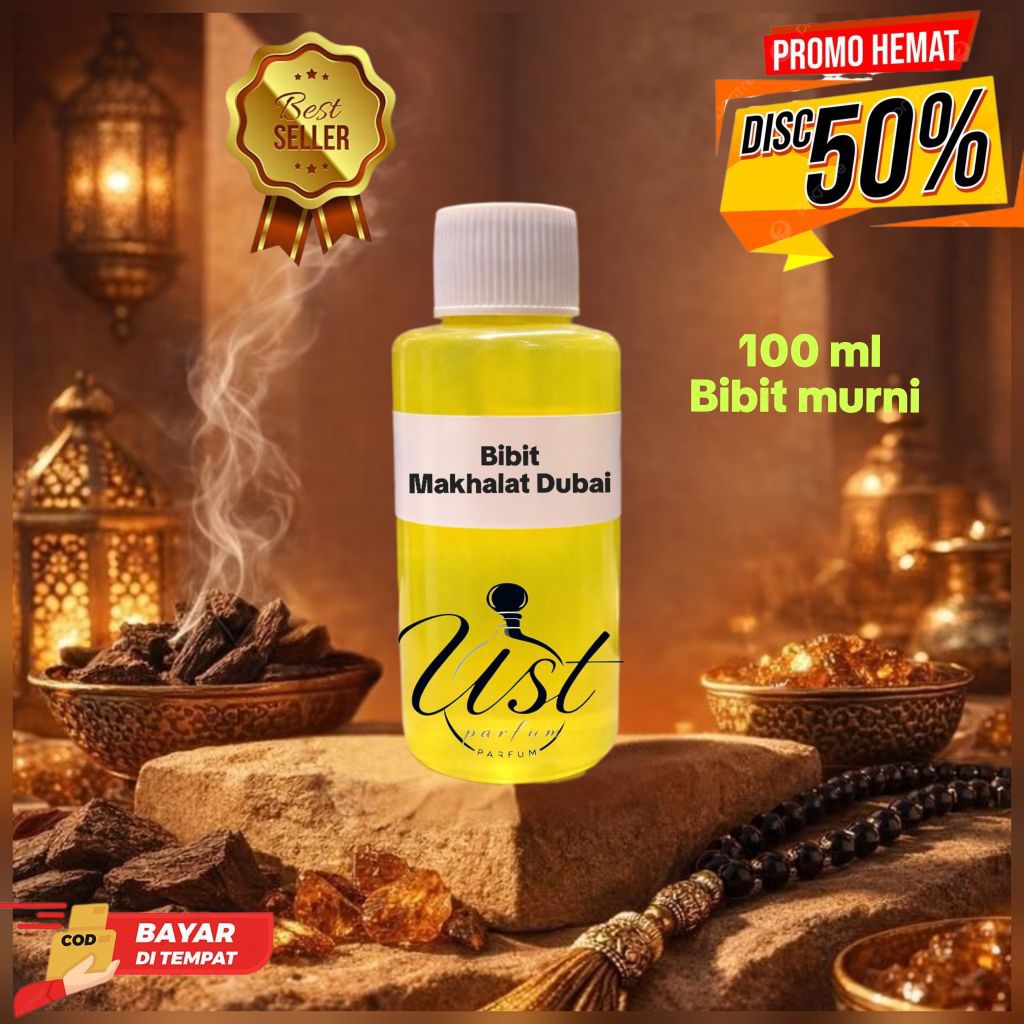 BIBIT PARFUM MURNI AROMA MUKHALAT DUBAI 100 ML