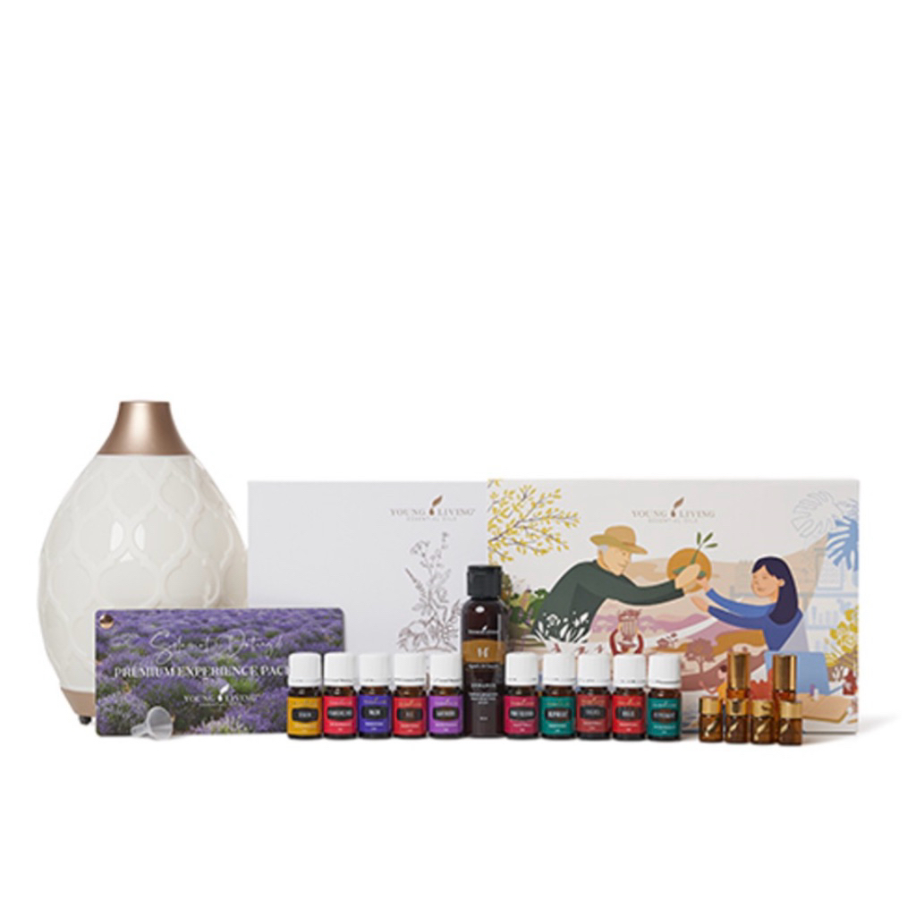 Young Living Essential Oil Premium Experience Package + Dessert Mist Diffuser