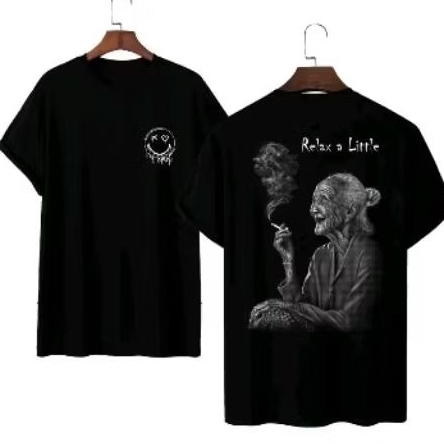 RELAX A LITTLE  KAOS_ TRENDING VIRAL // KAOS DISTRO//T-shirt Unisek kaos Peria Wanita