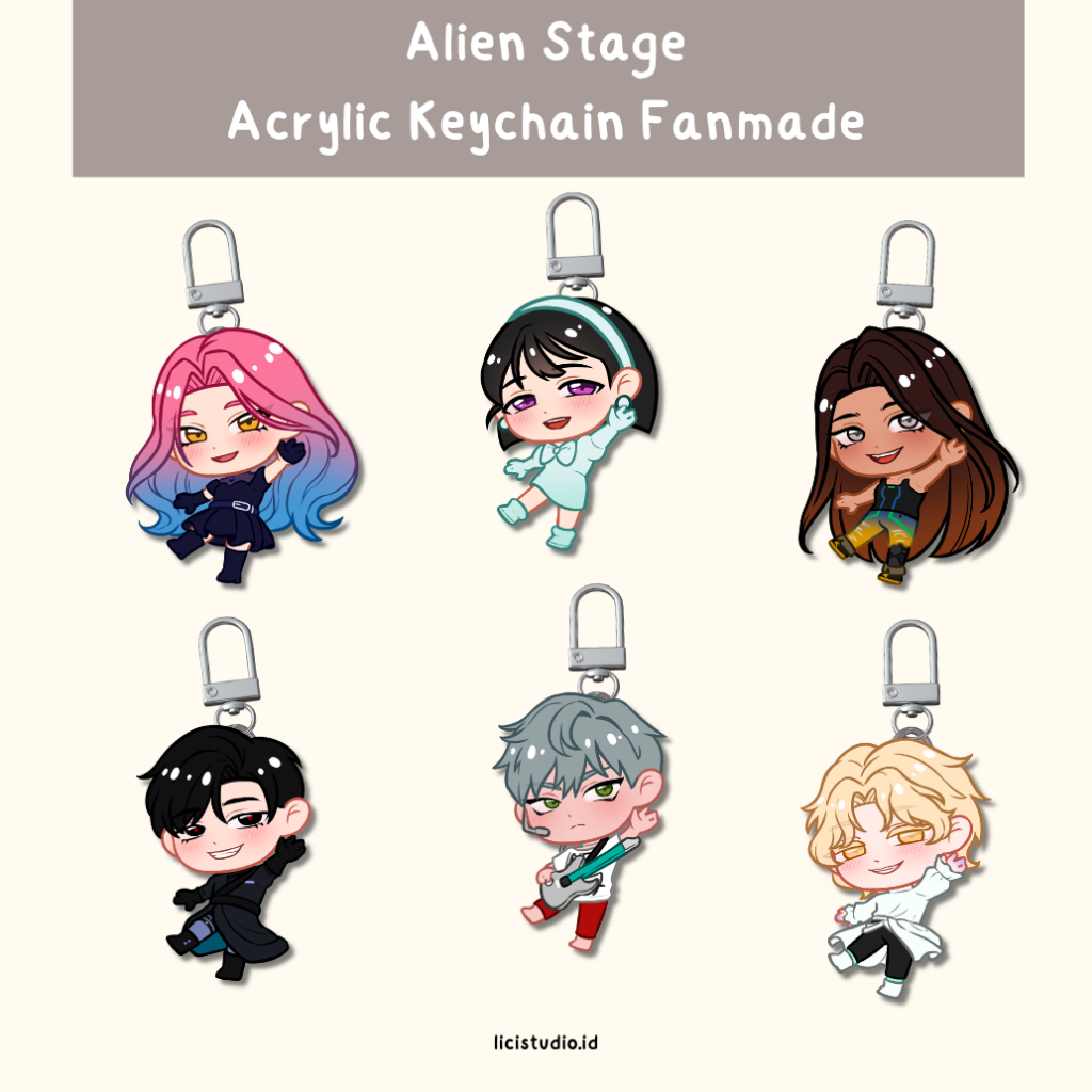 [READY] Alien Stage Acrylic Keychain / Gantungan kunci akrilik Alien Stage / Alien Stage Keychain Ac