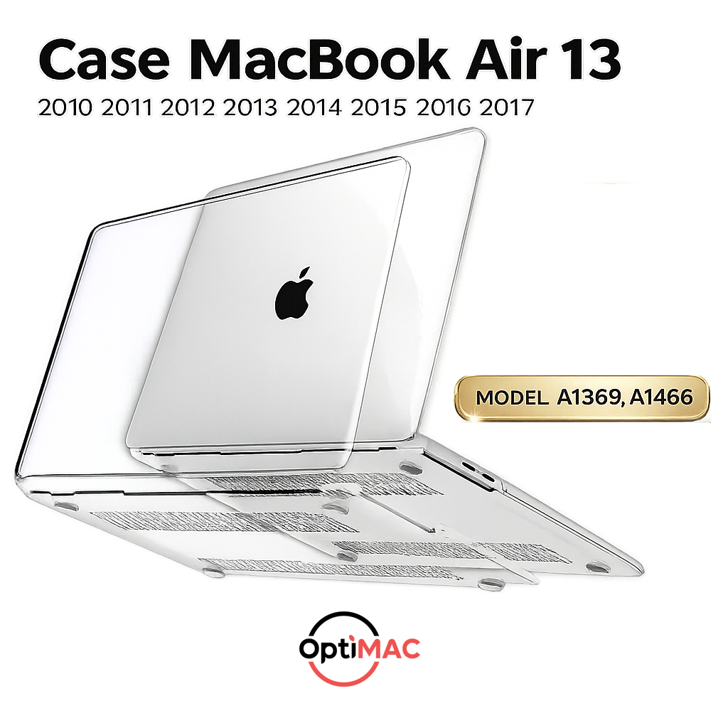 Case MacBook Air 13 Inch A1369 A1466 2010 2011 2012 2013 2014 2015 2016 Optimac Casing