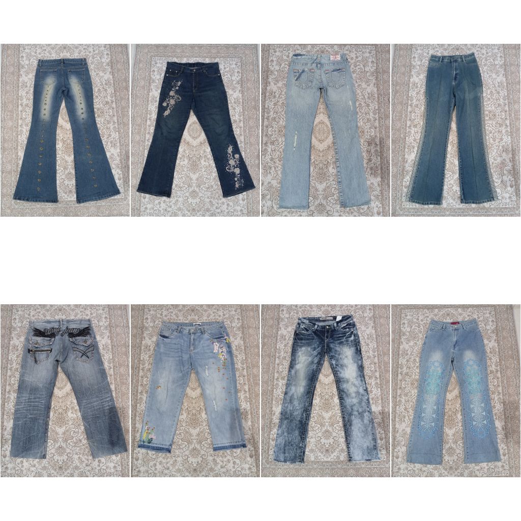 y2k low rise flare jeans true religion buckaroo desigual