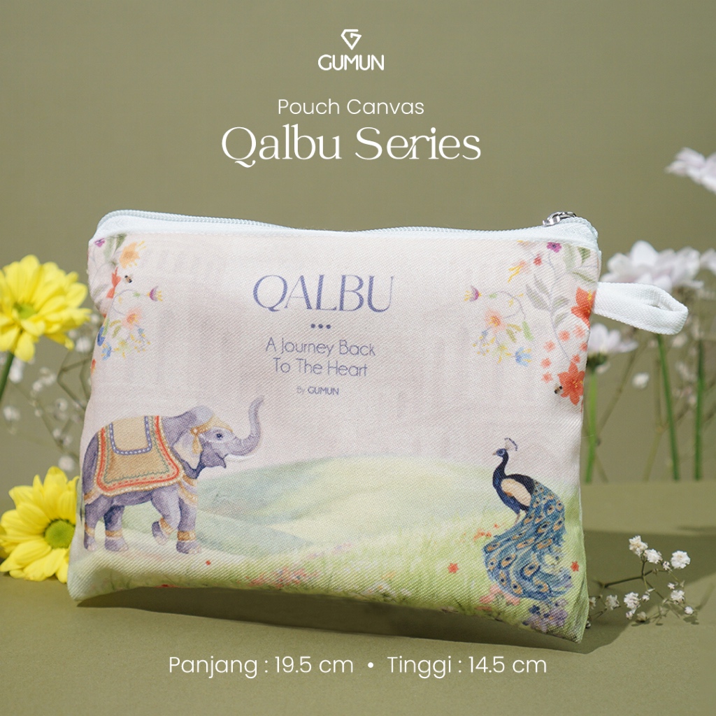 GUMUN Pouch Canvas Premium , Pouch Souvenir , Pouch Serbaguna , Pouch Sajadah Mukena