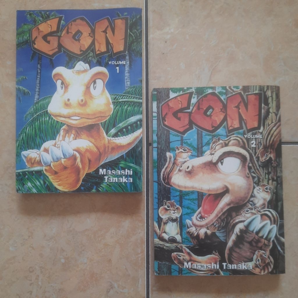 Komik Gon Volume 1 & 2 Masashi Tanaka CMX Manga Bahasa Inggris Original