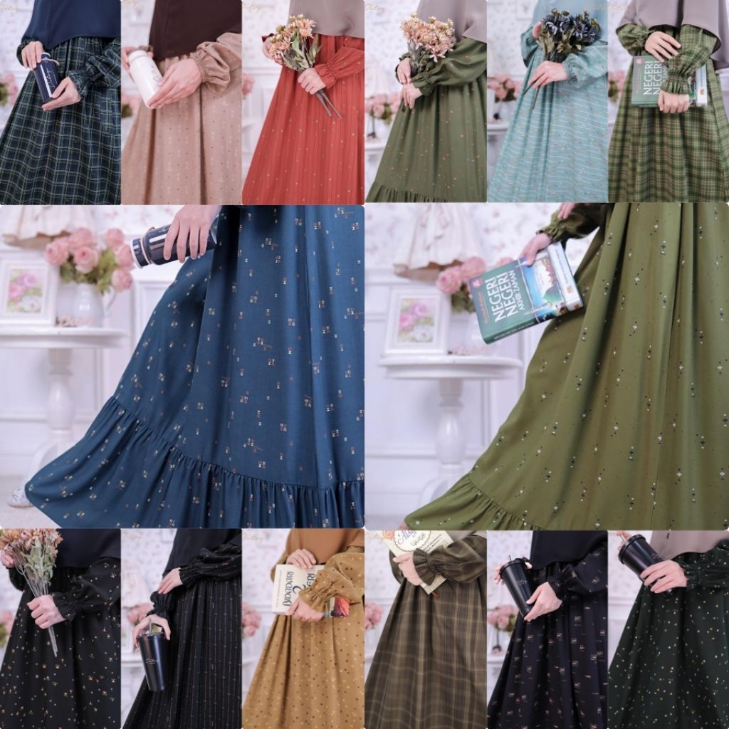 GAMIS DITSY NIGHTGOWN SIZE XXL DAN XXXL BAHAN VISCOSE PREMIUM||BASE VISCOSE||ROYAL VISCOSE