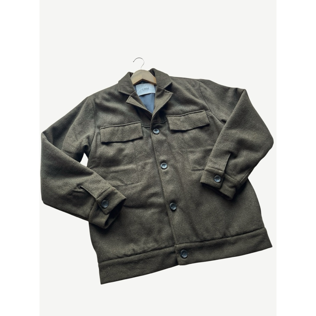 OUTHER JACKET BOXY WOLL