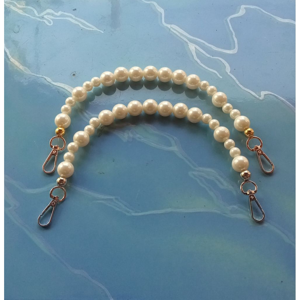 Strap tas mutiara 18*12 panjang 39 cm harga untuk/pcs