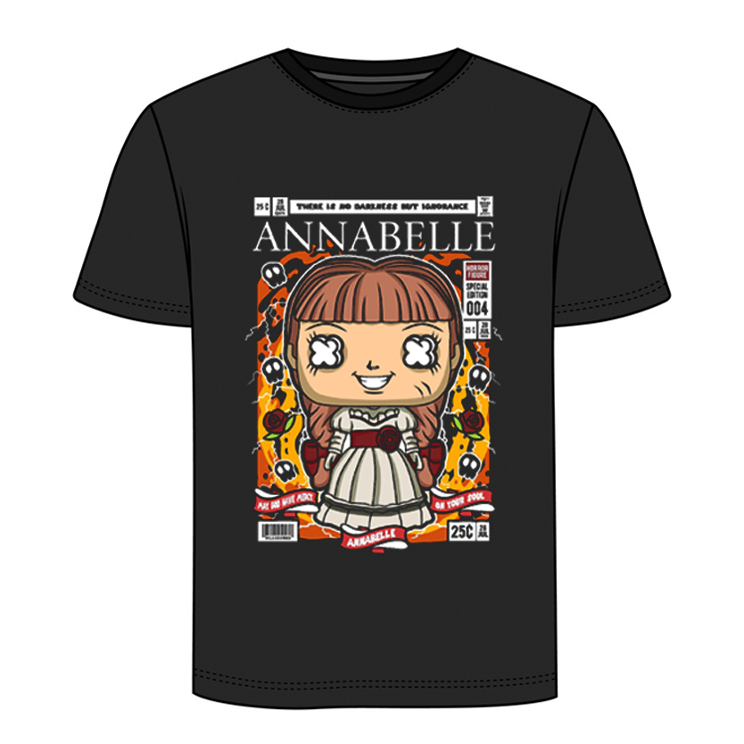Kaos Annabelle Tshirt 100% Cotton || Casual Unisex T-SHIRT Size S  M L XL XXL 3XL 4XL || Lengan Pend