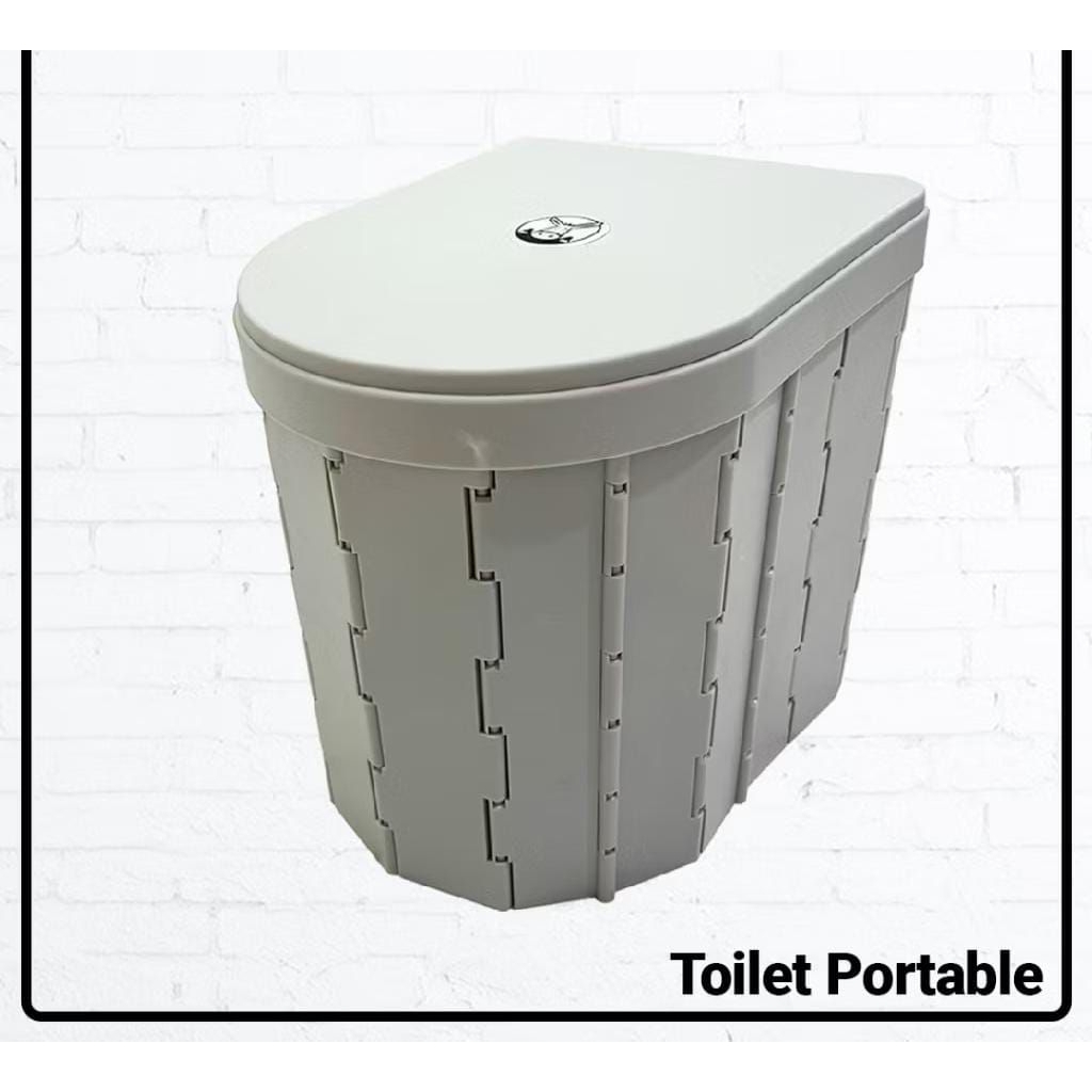 Toilet Portable for Camping Toilet Lipat dengan tutup