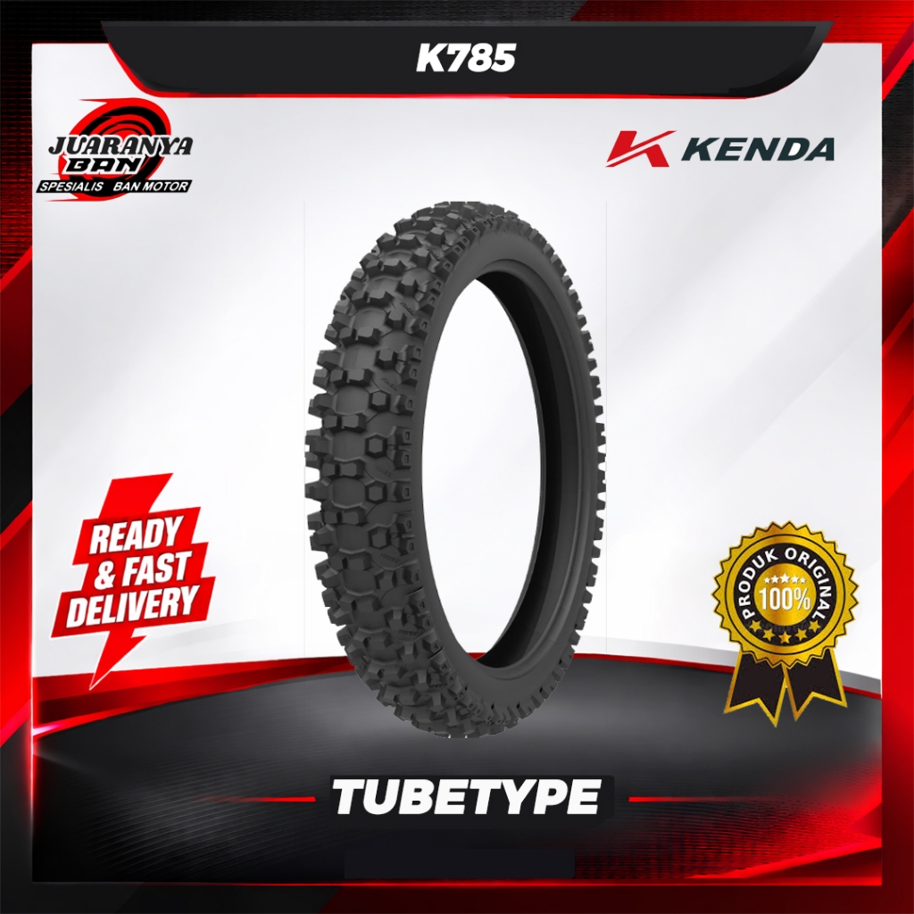 Ban motor trail Kenda K785 90/100 RIng 16 tubetype Untuk Ban Belakang Trail