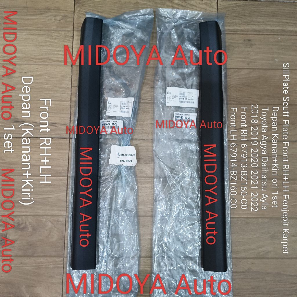 67913 67914 BZ160 C0 SillPlate Scuff Plate Front Penjepit Karpet Depan Agya Ayla 2018Up ori