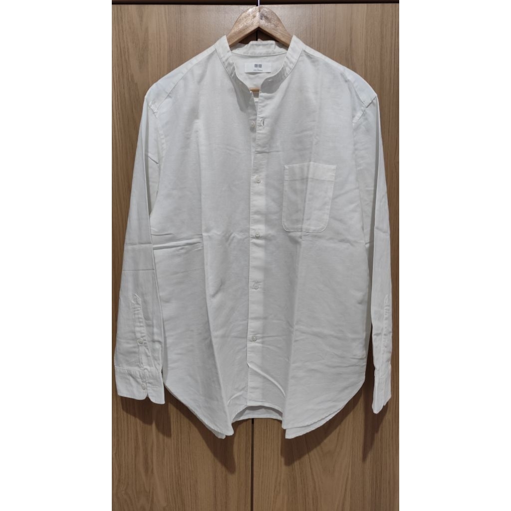 Kemeja Lengan Putih Uniqlo (second)