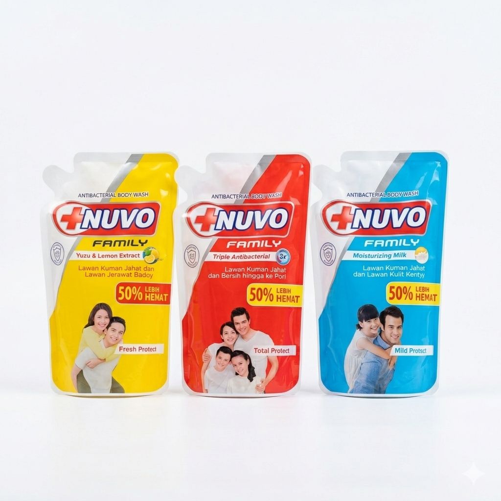 NUVO sabun cair/sabun cair nuvo 800 ml / sabun mandi / sabun cair