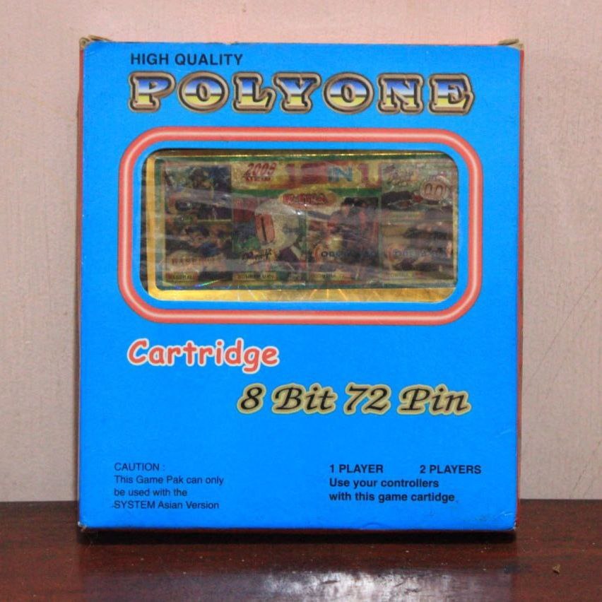 Kaset Nintendo Vcom 72 Pin 8 Bit 19 in 1 Contra Bomberman Multi Game Tested Normal