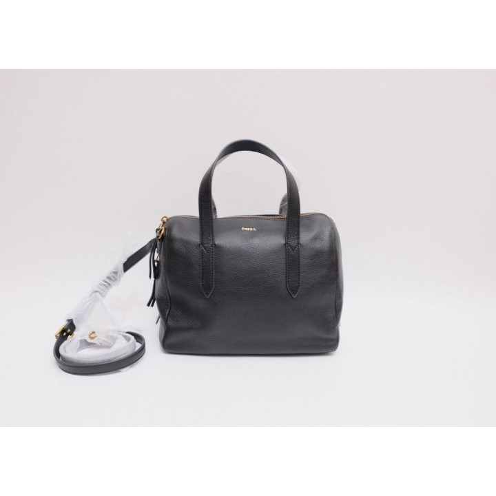 New Fossil Sydney Satchel Medium Tote Bag BLACK Authentic by Ready Then Sold