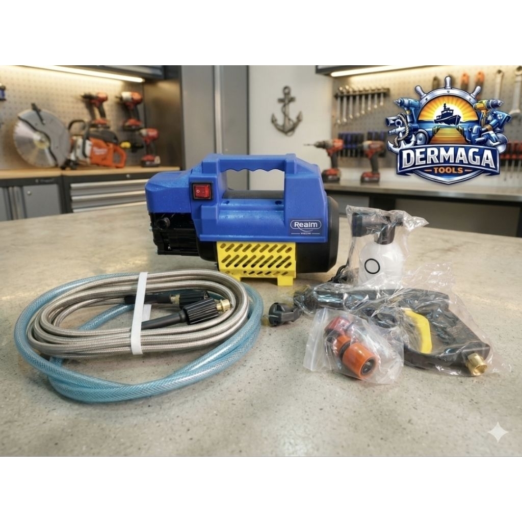 JET CLEANER REAIM 600W 350BAR CUCI MOTOR CUCI MOBIL