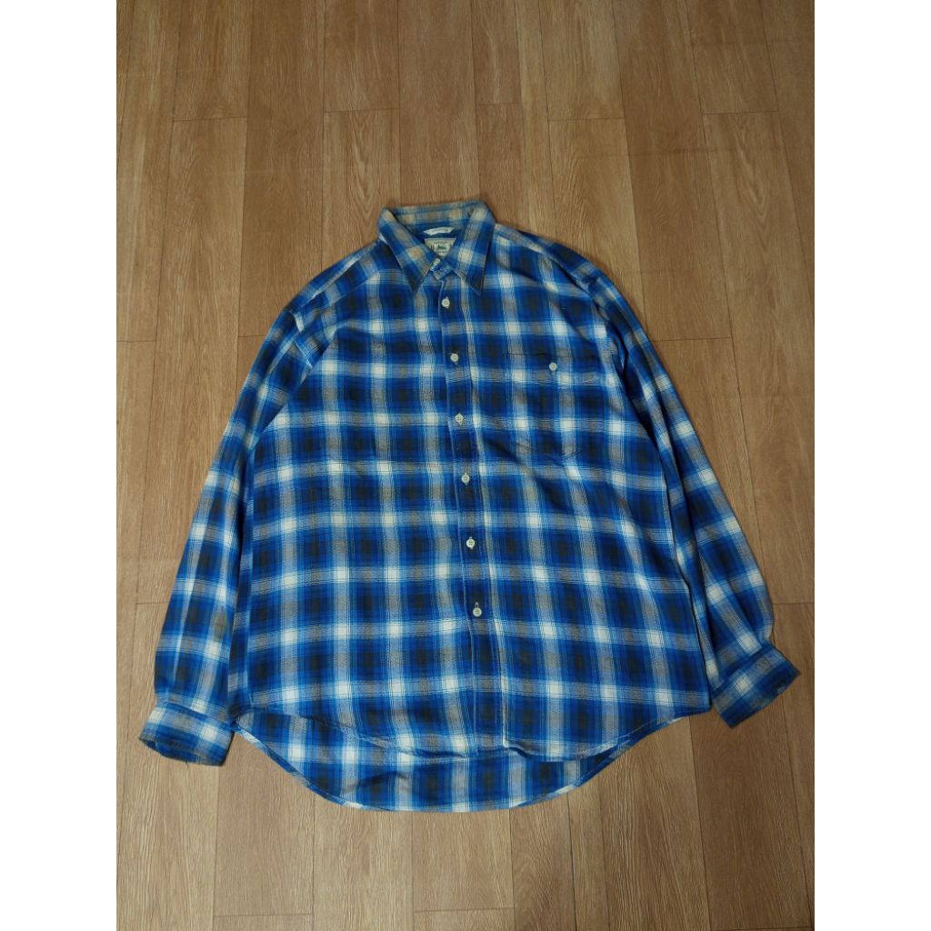 flanel veterano blue natural U 2 clothing sz L