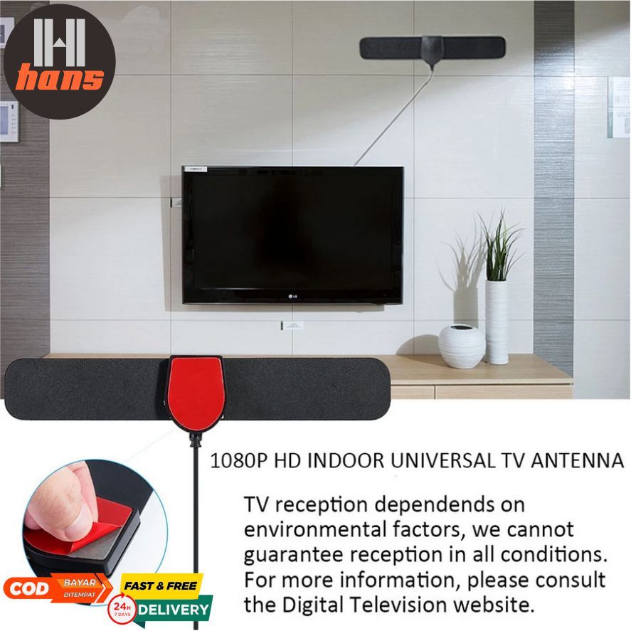 Digital DVBT2 Antena Televisi TV Indoor Magnet Stick DVB T2 25db High Gain USB Antenna
