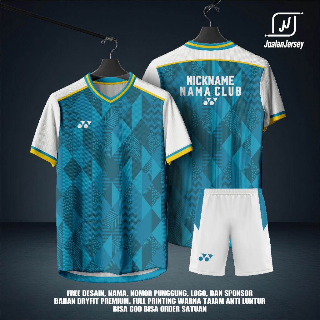 Jersey Kaos Sport Badminton Custom ( Free Custom Design-Nama-Club )