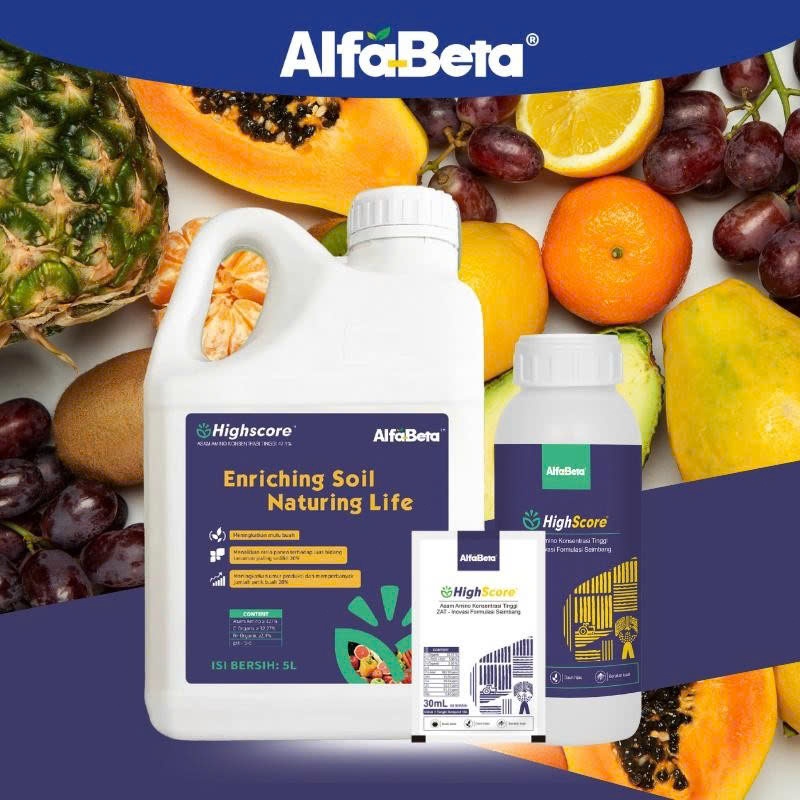 Highscore Asam Amino anti stress untuk tanaman cabai jagung padi dan sayuran 1 liter