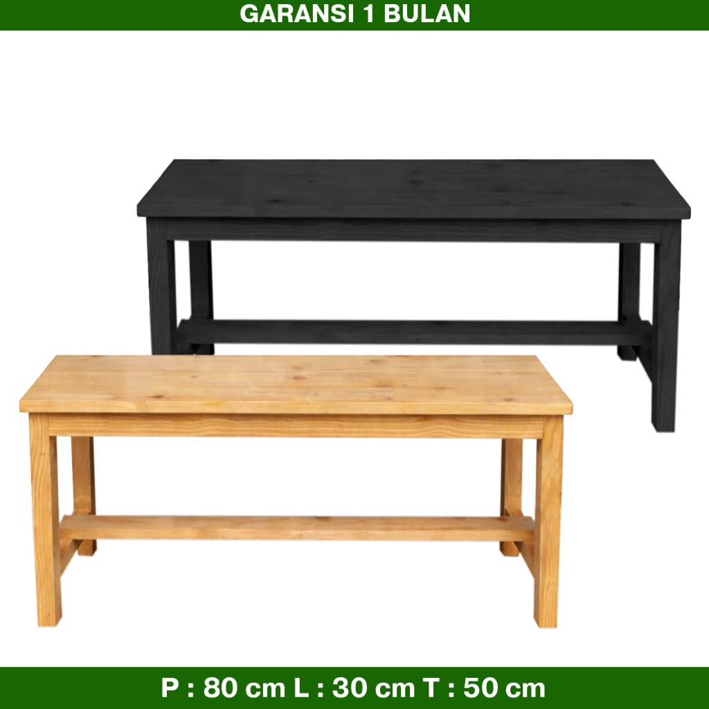 P:80 L:30 T:50 bangku panjang minimalis kursi panjang minimalis kayu taman minimalis