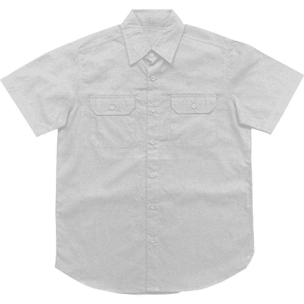 MW - SMOKE Workshirt Kemeja polos putih