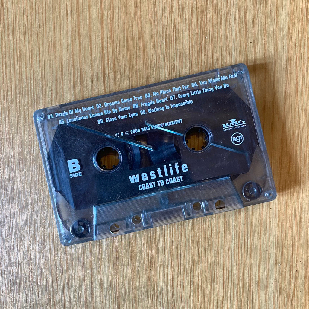 KASET PITA WESTLIFE - COAST TO COAST - ( TANPA COVER )