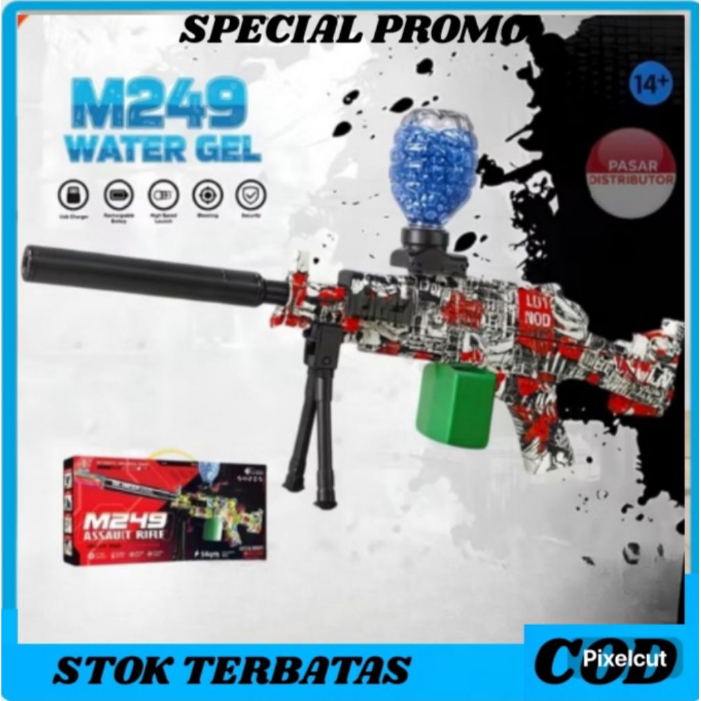 Mainan Anak Luar Ruangan Water Gell Eletrick ABS SNI/MAINAN PISTOL PISTOLAN TEMBAK TEMBAKAN  ANAK LA