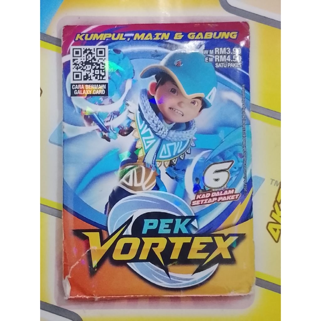 Boboiboy Galaxy Card Pek Vortex Boboiboy Glacier