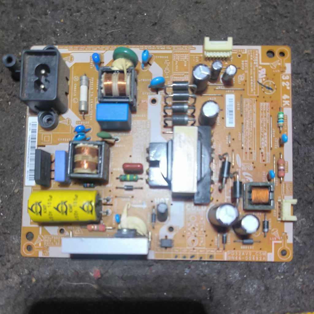 PSU TV Samsung UA32EH4000/UA32EH450 original copotan dari layar rusak