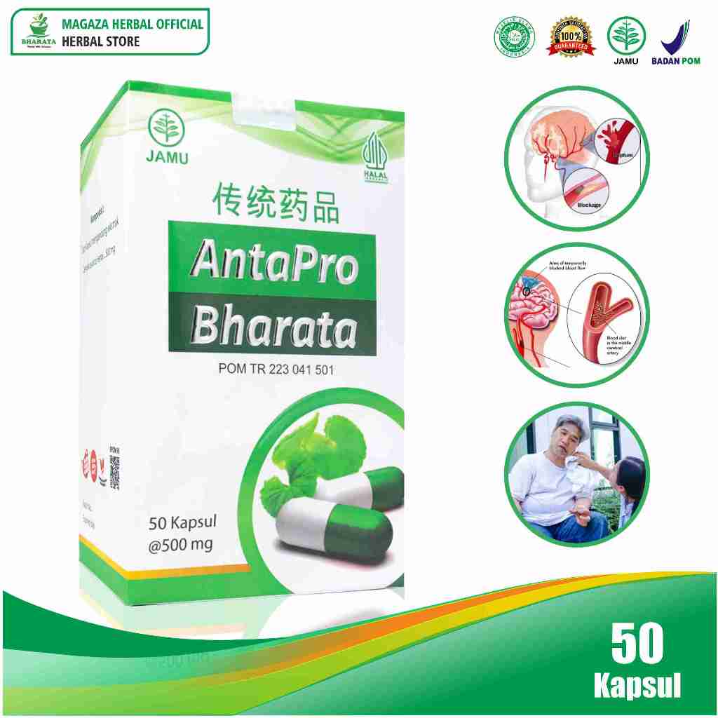 ANTAPRO BHARATA - Obat Stroke Paling Ampuh Asli Original Obat Stroke Herbal Resmi BPOM