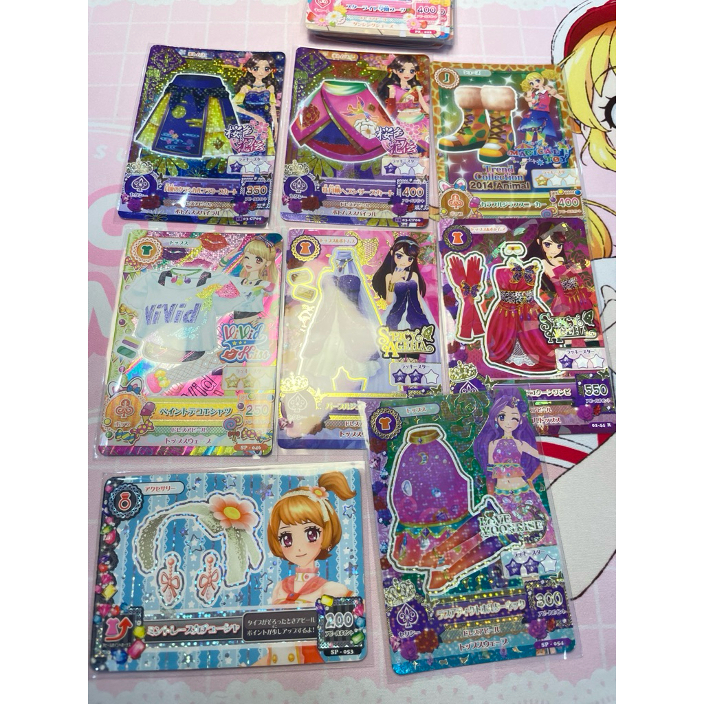 Aikatsu Kartu Rare Pop Sexy Ran Miyabi Kii Mizuki Mikuru akari Spicy Ageha Magical toy Kartu Cards