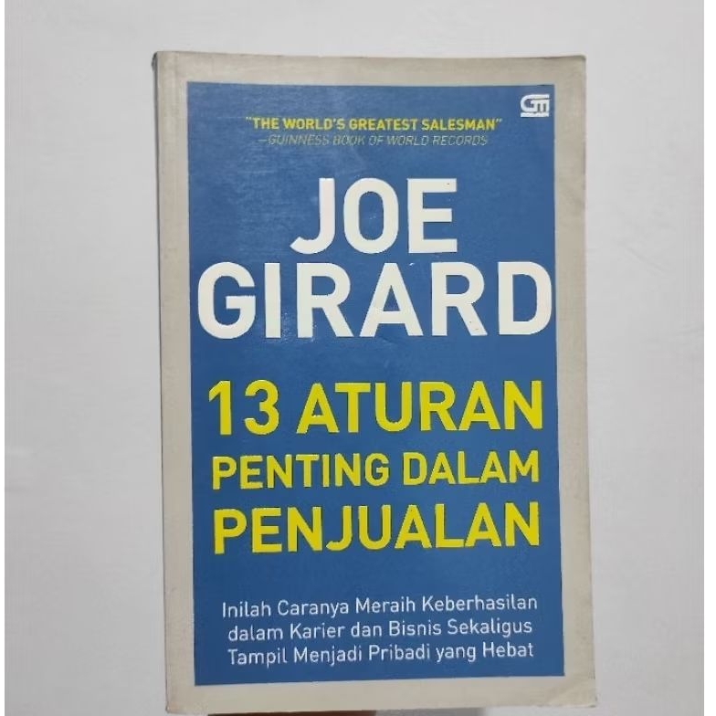Buku Joe Girard 13 Aturan Penting dalam Penjualan