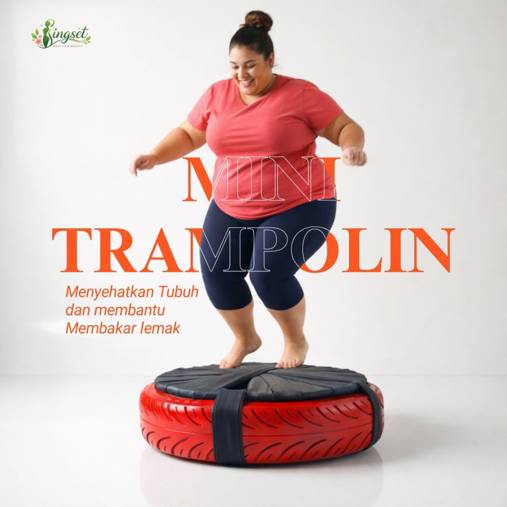TRAMPOLIN MINI Alat Olahraga Menyenangkan pembakar Lemak Penurun Berat Badan