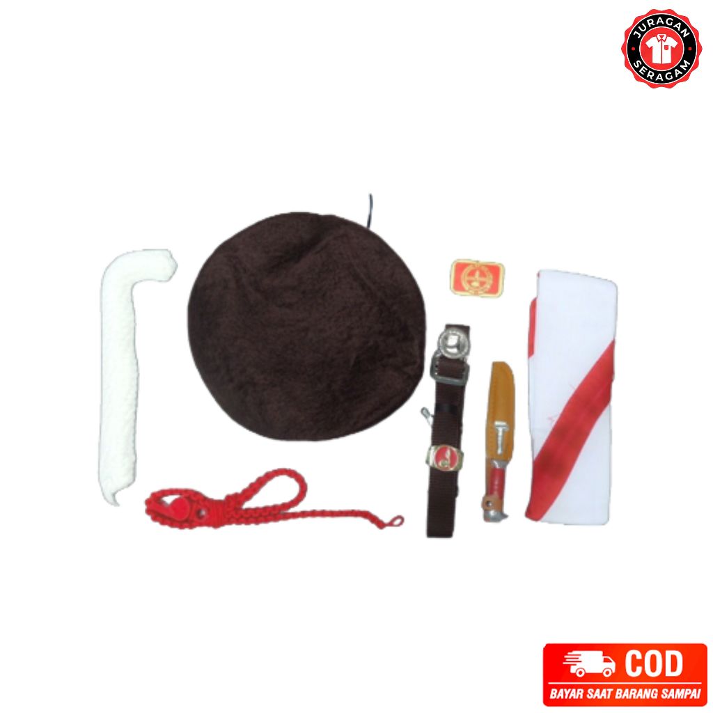 Alat Perlengkapan Pramuka Cowok Lengkap Sekolah SD