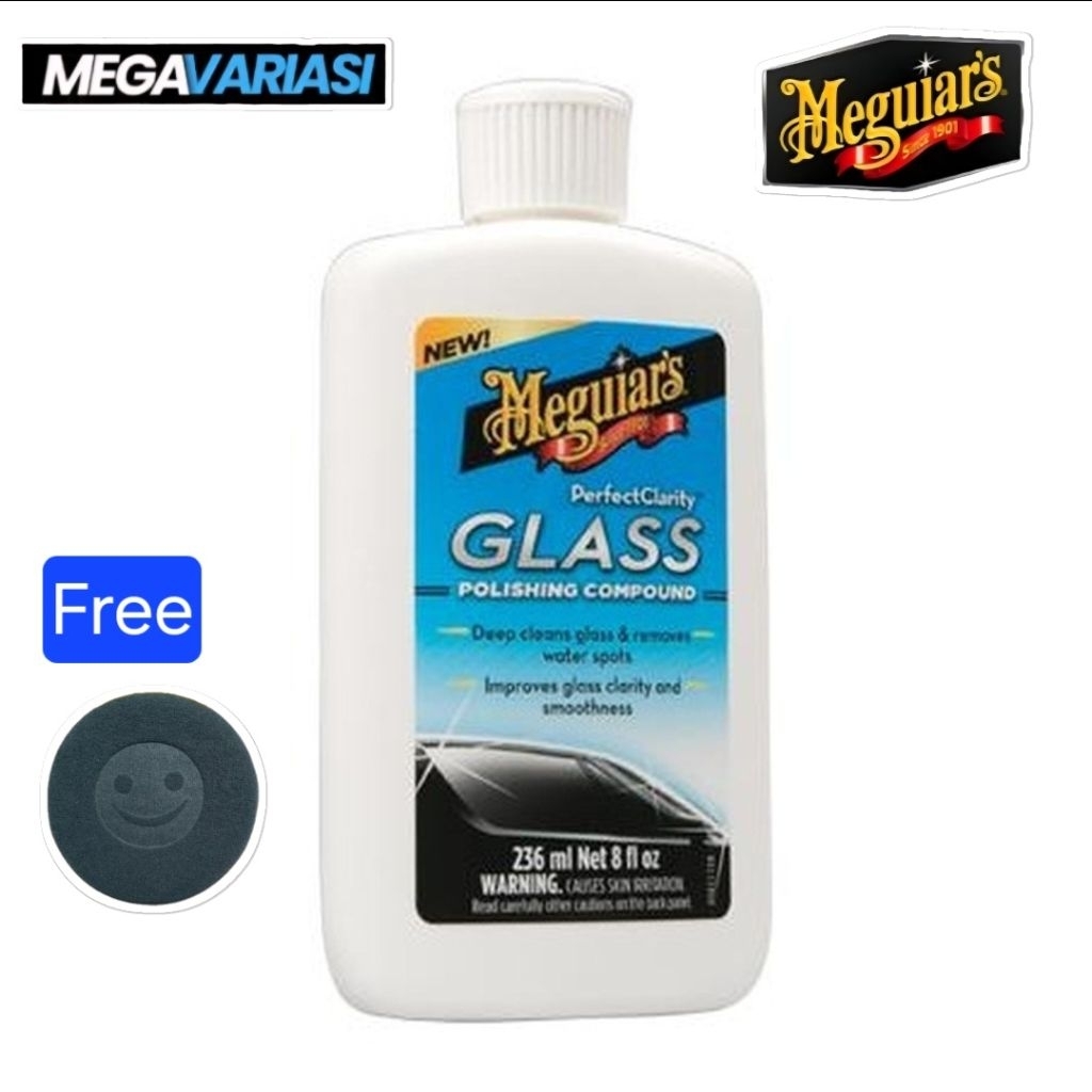 MEGUIARS PERFECT CLARITY GLASS POLISHING COMPOUND 236 ml Obat Pembersih jamur kaca mobil