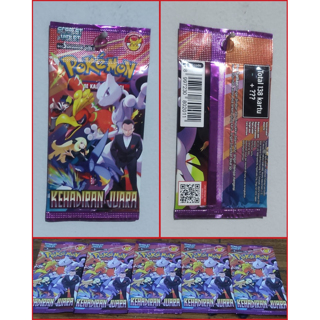 Kartu Pokemon Kehadiran Juara BOOSTER PACK ORI PROMO  sv10s kartu Pokemon Indonesia