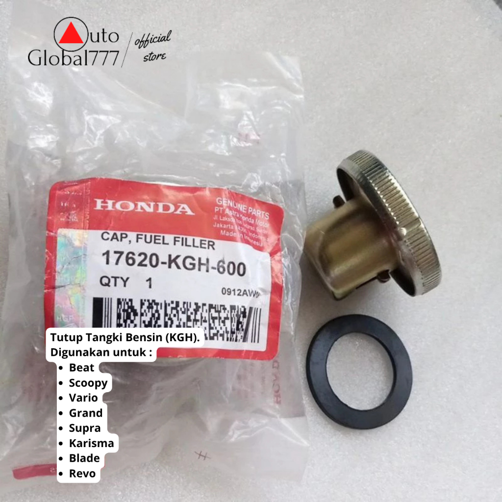 Tutup Tangki Bensin Grand Supra Vario Beat Scoopy Revo Blade Karisma AHM 17620-KGH