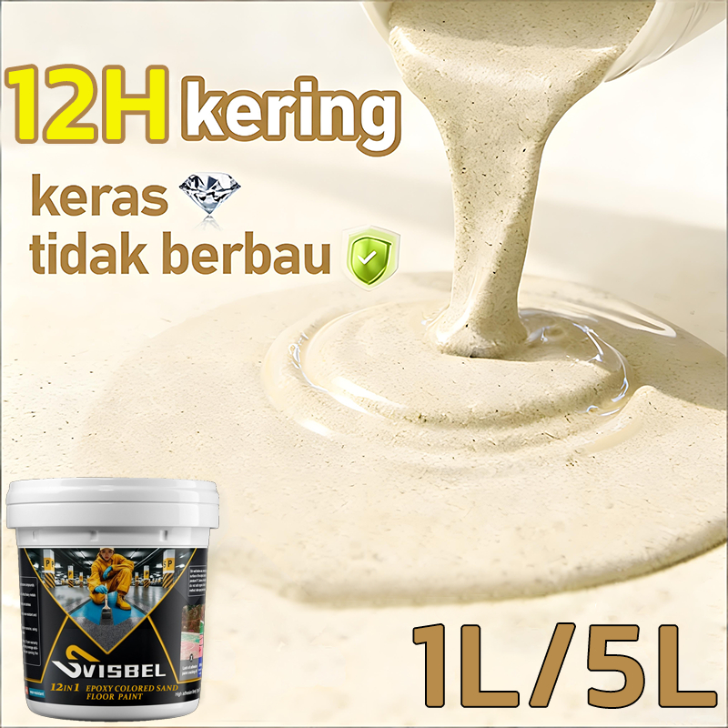 cat lantai marmer cat lantai kamar mandi 1L 2L Cat Lantai Cocok untuk Bengkel Gudang Pabrik Garasi T