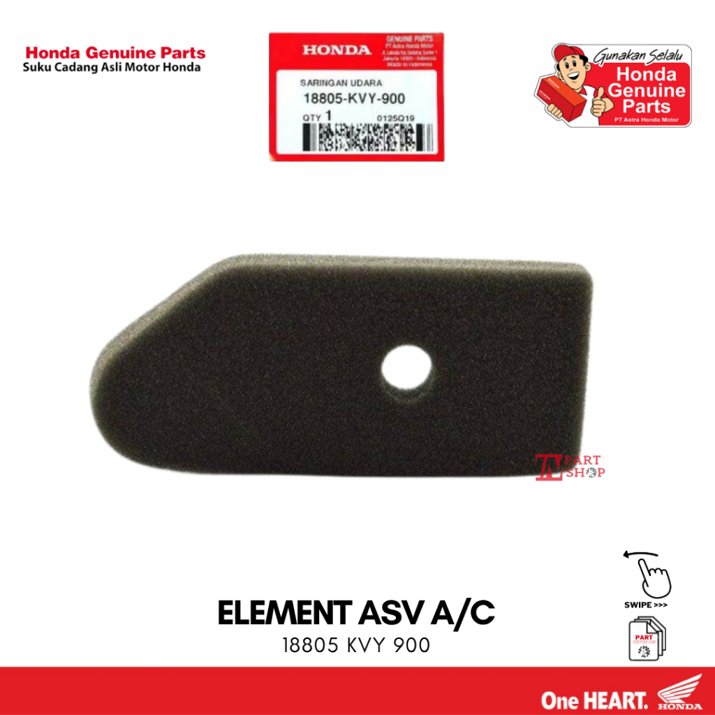 Busa Filter Udara (Element Asv A/C) - BeAT Karbu / 18805-KVY-900