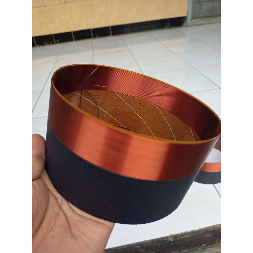 Spul PD 186C003 Coil 6"/152,4mm Spul Speaker PD 186 C003 bahan Fibertile lilitan luar dalam