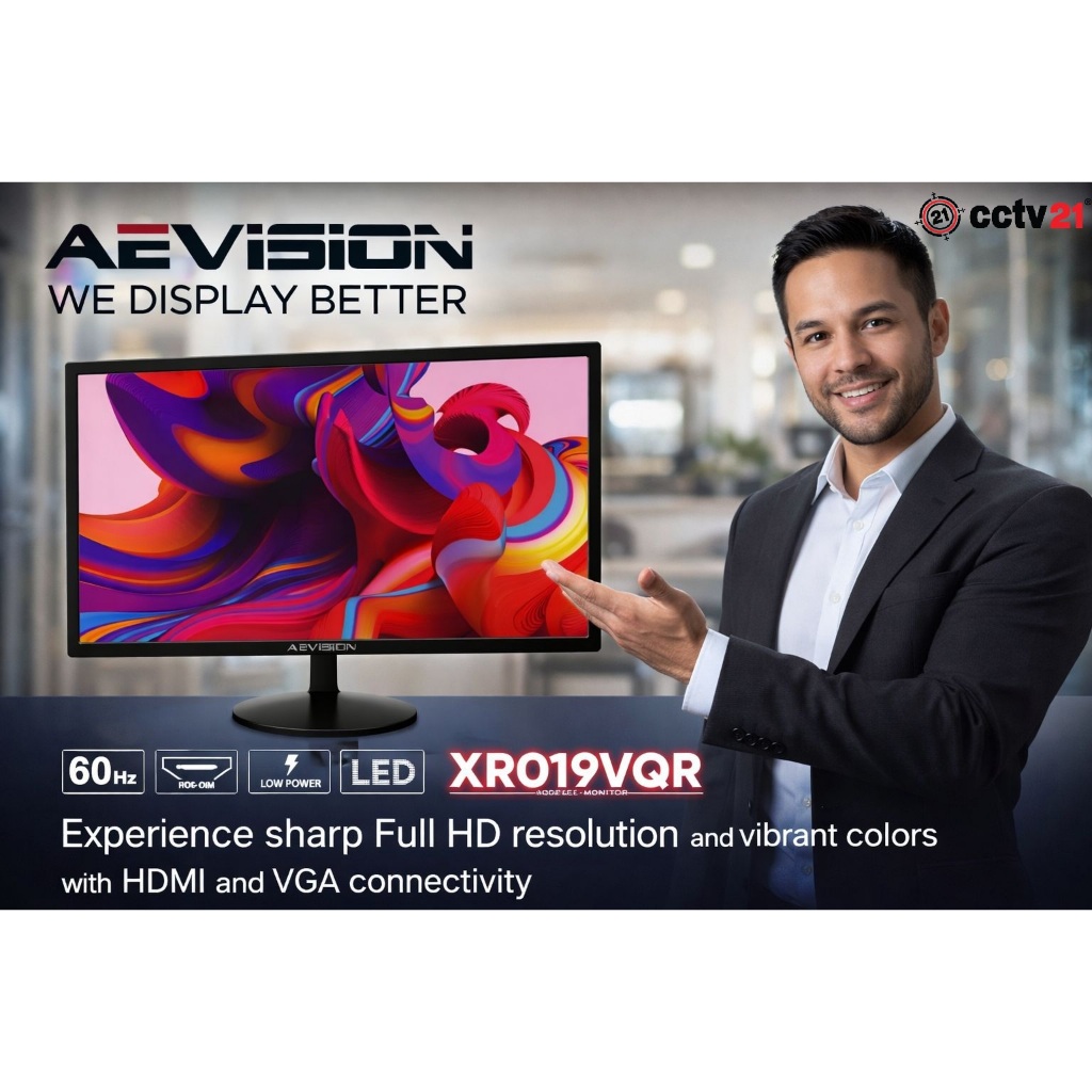 TFT LED 19 inch Monitor AEVISION ULTIMATE LED MONITOR BISA VGA HDMI RCA