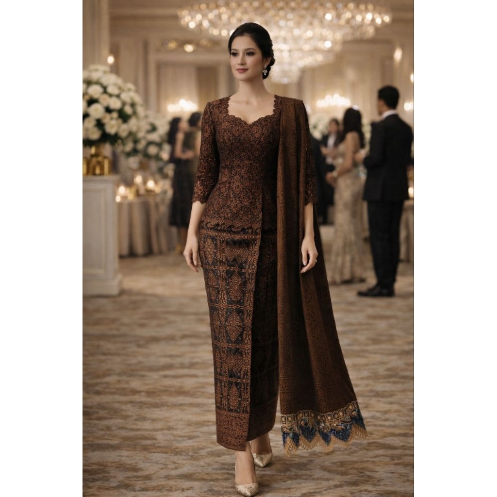 BAHAN KATUN ROK SELENDANG JADI/SIAP PAKAI. FASHION STELAN KATUN BATIK ETNIK. MOTIF LIRIS KUALITAS SU