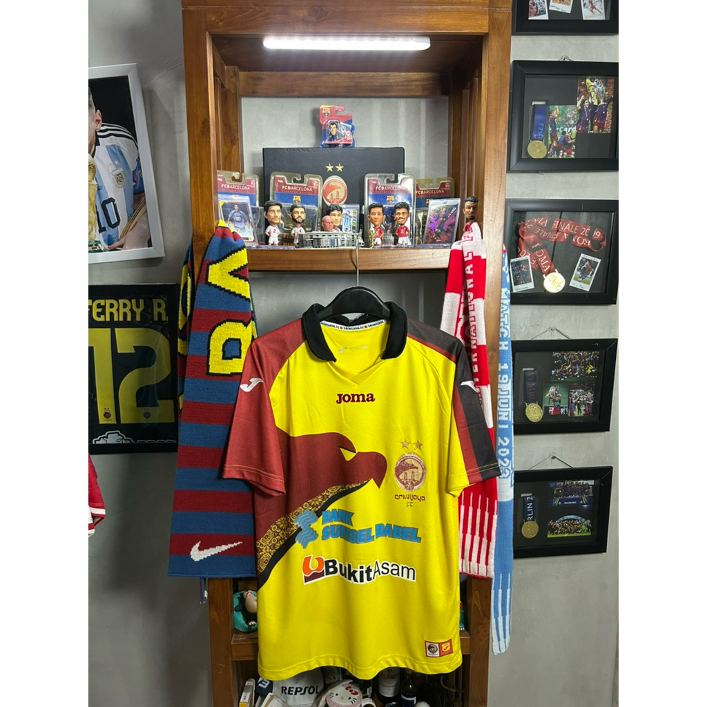 Jersey Sriwijaya FC 2014/15 Home Original Saiful Indra Cahya Signed joma