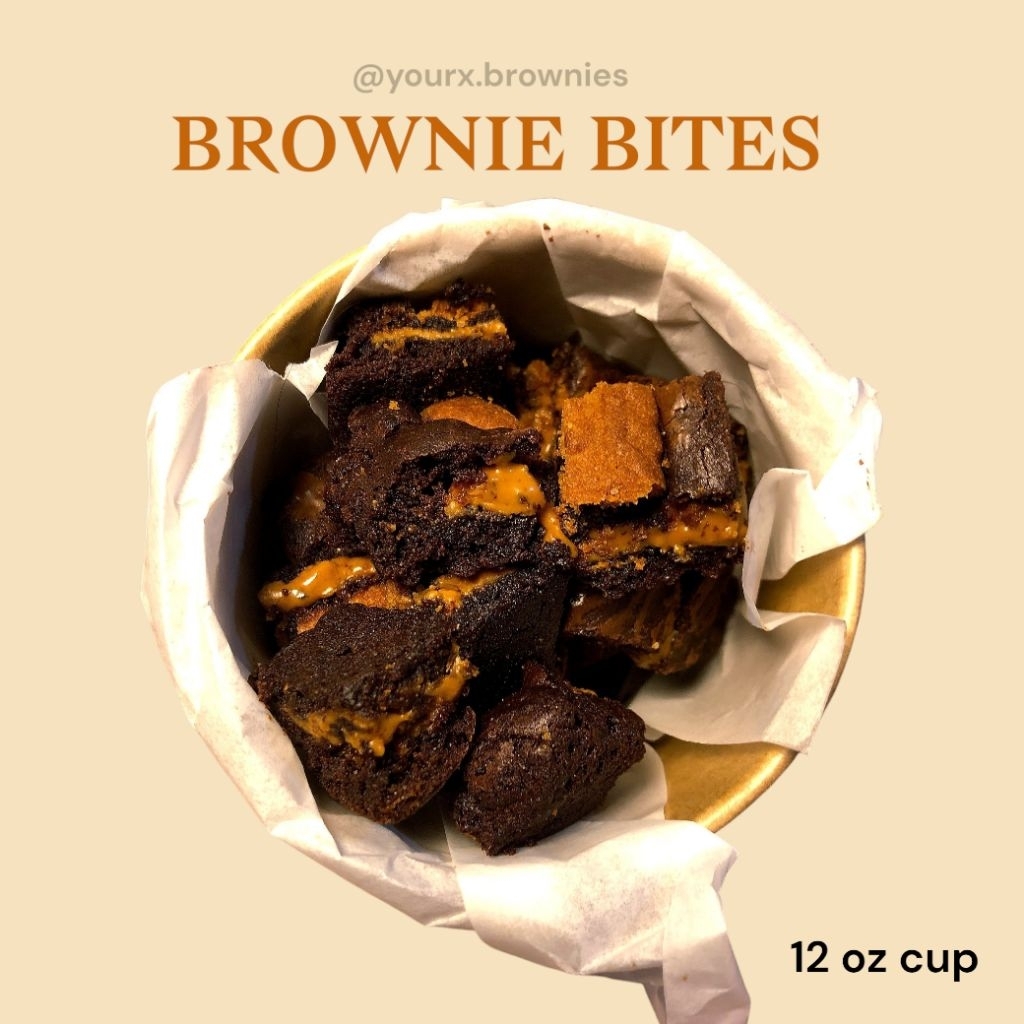 Brownies Bites 12 oz Cup | Brownies Lotus Biscoff | Brownies Bites Original Coklat Lumer
