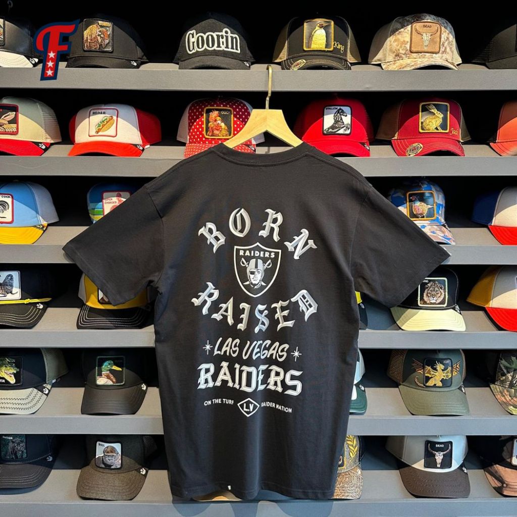 Kaos Born x Raised NFL Raiders Black Tee Original