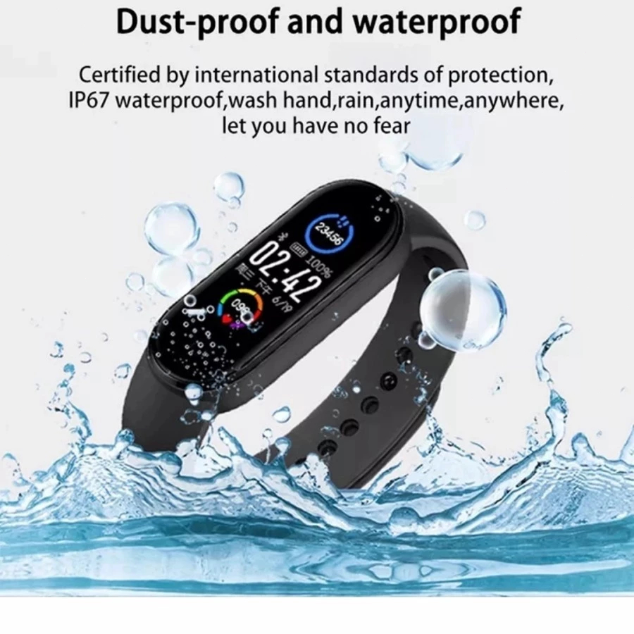 HOT PRODUCT AOKEYO M6 Smartwatch Bluetooth Smartband Fitness Tracker Colour Display HeartRate