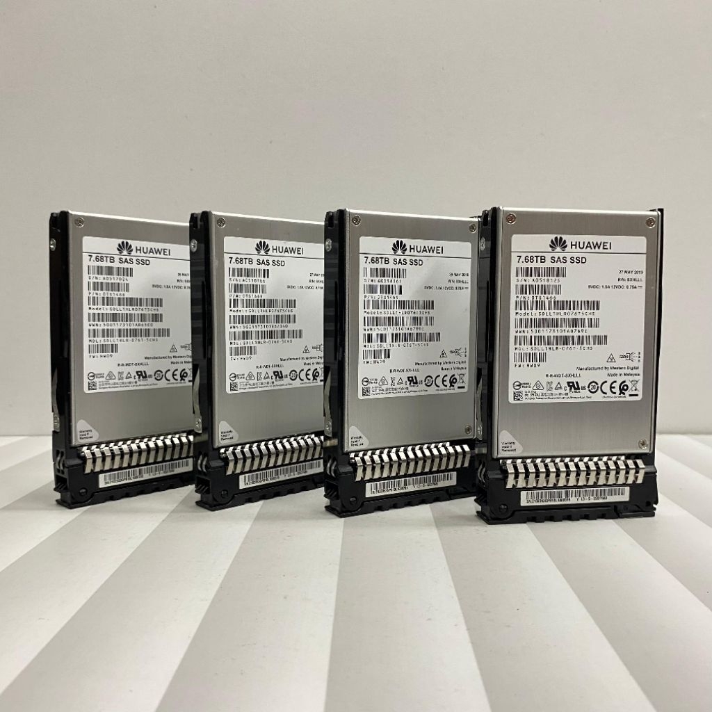 SSD SAS Huawei Enterprise 7.68TB 12Gb/s Model : SDLL1HLR07675CHS 2.5 inci + Bracket