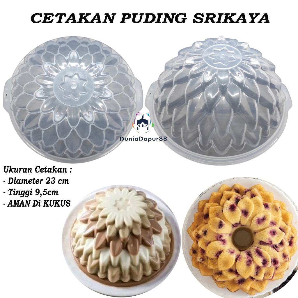 Cetakan Puding Agar Bentuk Srikaya / Cetakan Bolu Kukus Srikaya/ Cetakan Agar Plastik JUMBO